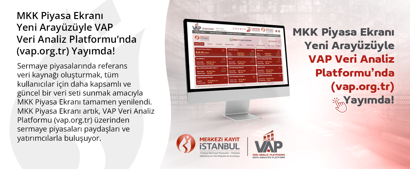 MKK Piyasa Ekranı Yeni Arayüzüyle VAP Veri Analiz Platformu’nda (vap.org.tr) Yay